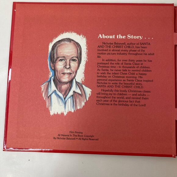 Santa & The Christ Child Hardcover Book By Nicholas Bakewell Christmas Story - Picture 4 of 6